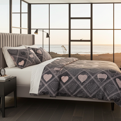 Bed linen set ANDORA 3 pieces – Soft and wrinkle-free duvet cover set (150x200cm)