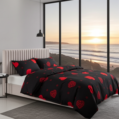 Bed linen set ANDORA 3 pieces – Soft and wrinkle-free duvet cover set (150x200cm)