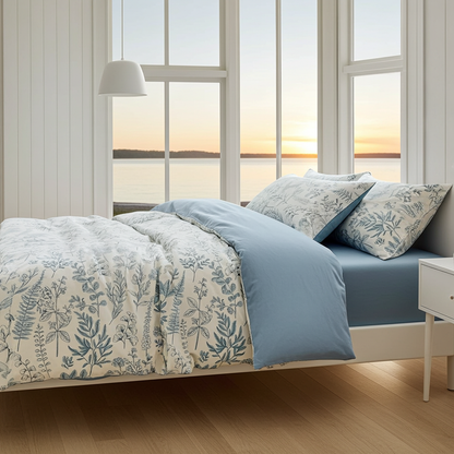 AZURO Duvet Cover Set 3 pieces – Soft two-tone duvet cover set (Several sizes)