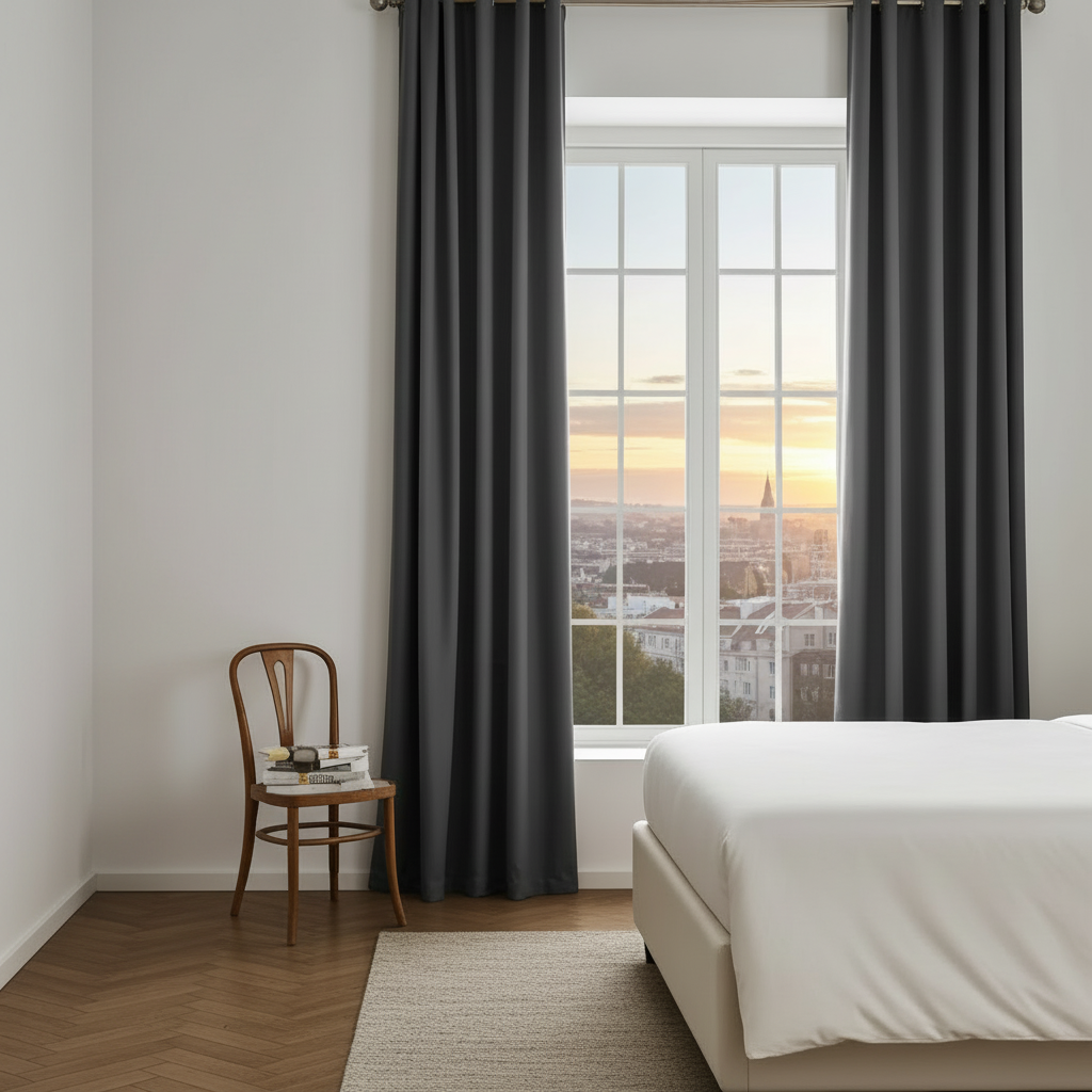 Blackout curtain GONATT – Stylish curtain panels for a dark bedroom