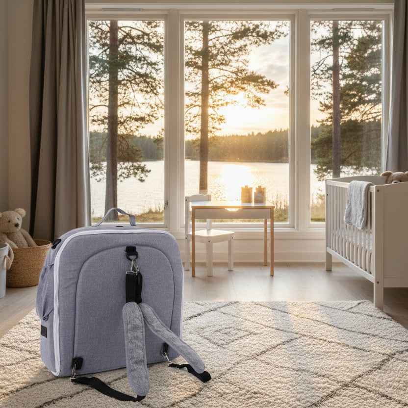 Resesäng KRIBBA – Kompakt och stabil resesäng för trygg sömn på resan