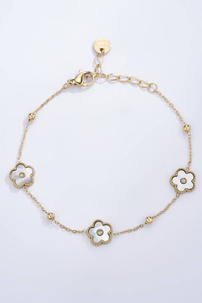 Blumenarmband Gold Damen
