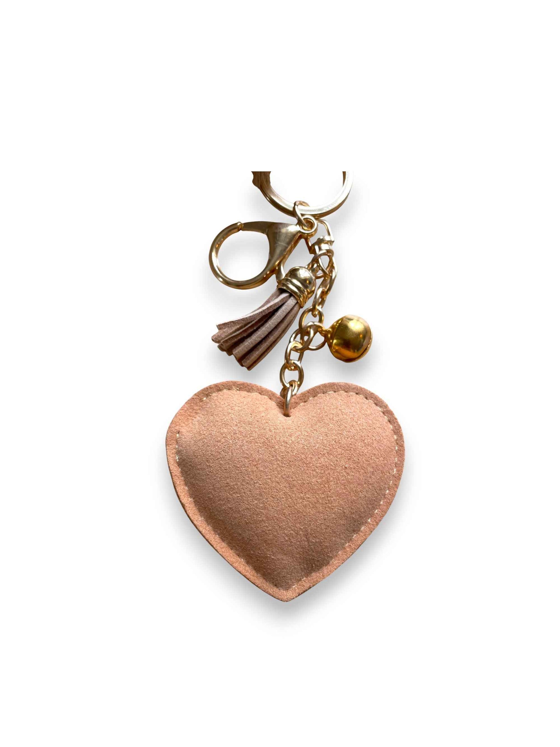 HJÄRTFORMAT VÄSKPYNT MED FLUFFIG POMPOM