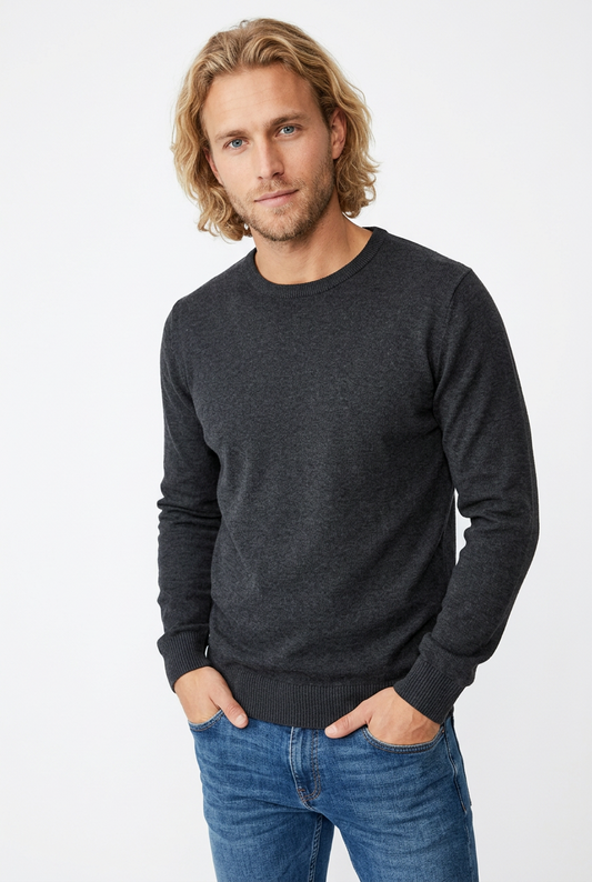 BASIC KNIT CREW NECK