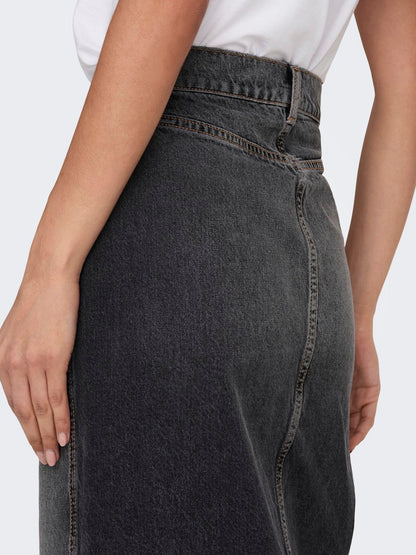 CILLA LONG SLIT SKIRT DNM - Best clothes.