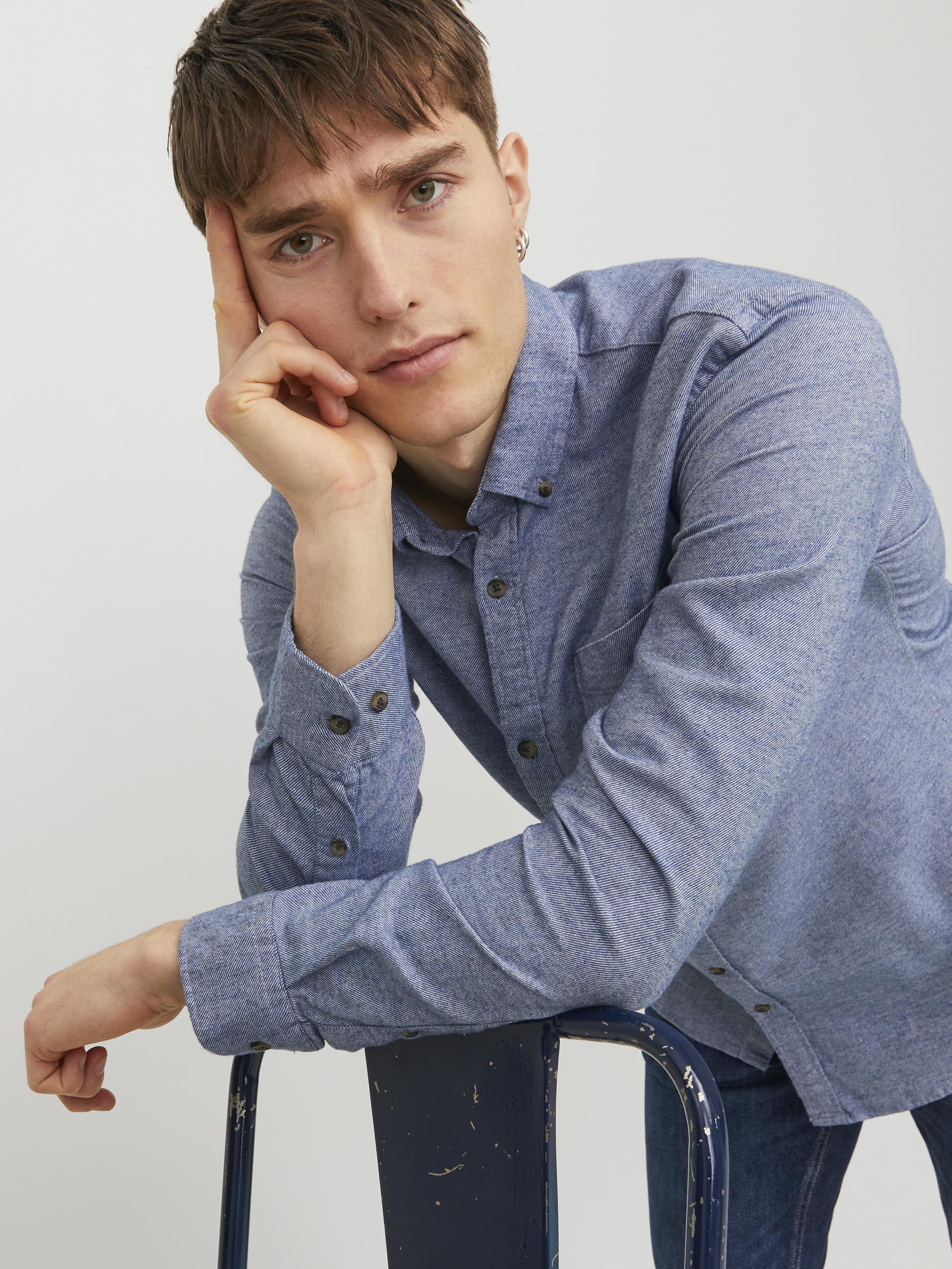 CLASSIC MELANGE SHIRT LS - Best clothes.