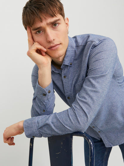 CLASSIC MELANGE SHIRT LS - Best clothes.