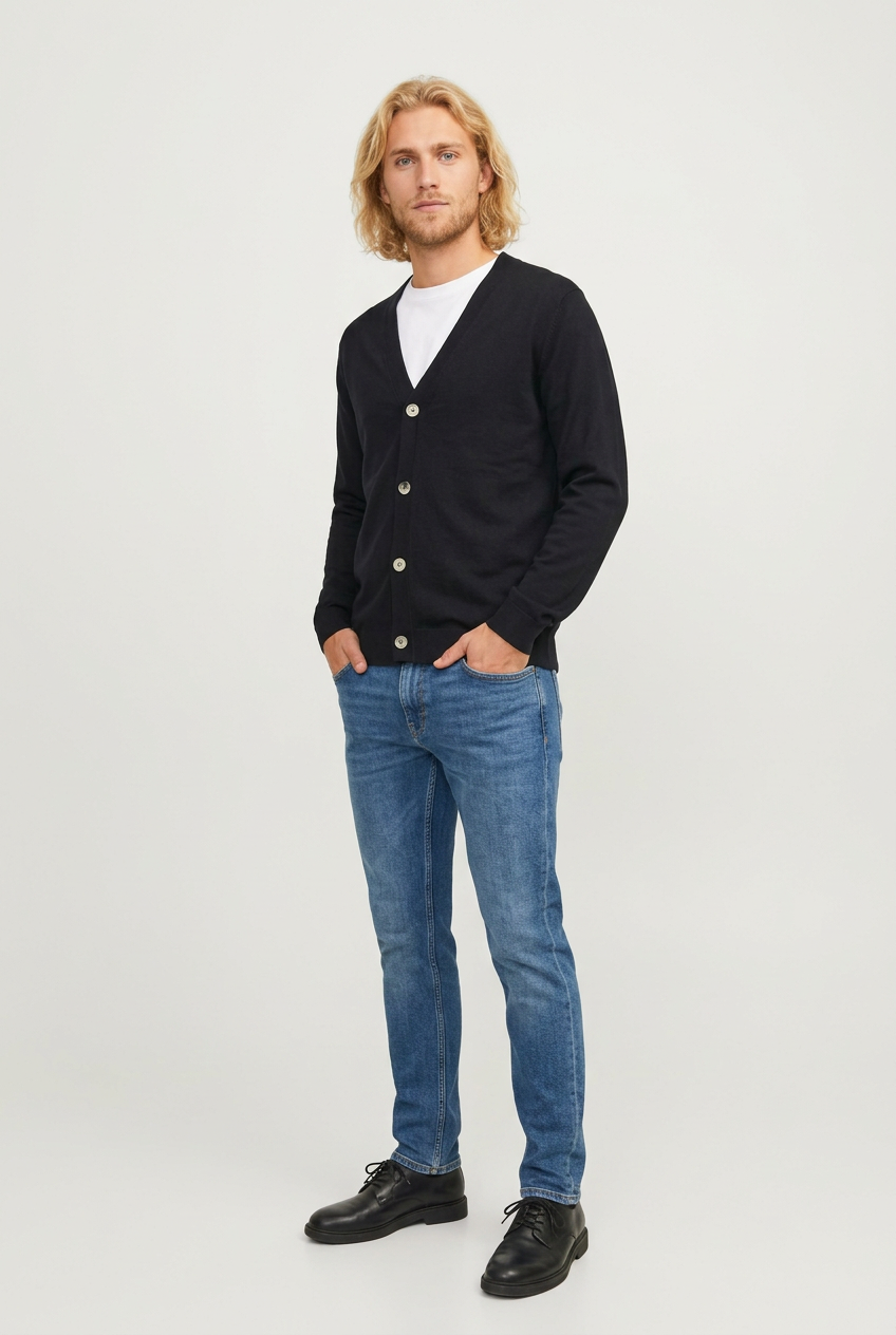 CARDIGAN EMIL EN MAILLE À BOUTONS