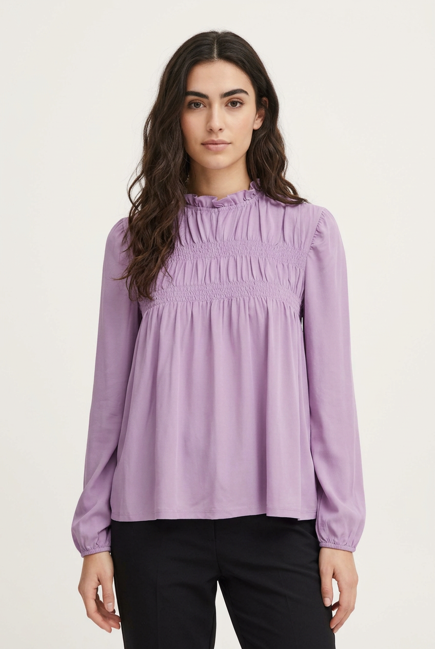 FREE LS SMOCK TOP