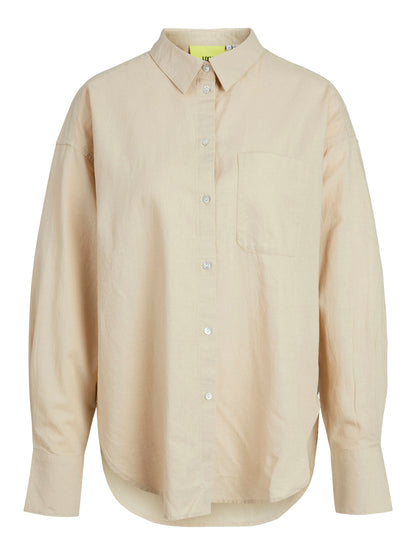 JAMIE LS LINEN BLEND SHIRT - Best clothes.