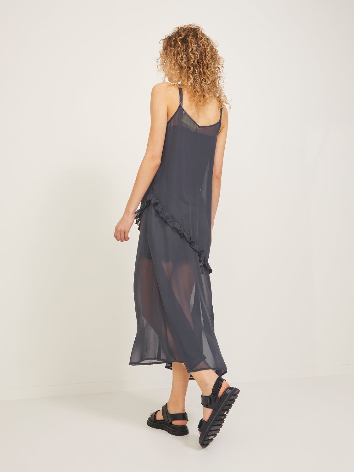 kassie off the shoulder maxi dress Kassie Long Pure Dress – Elegant party Dress from JJXX Grått / M