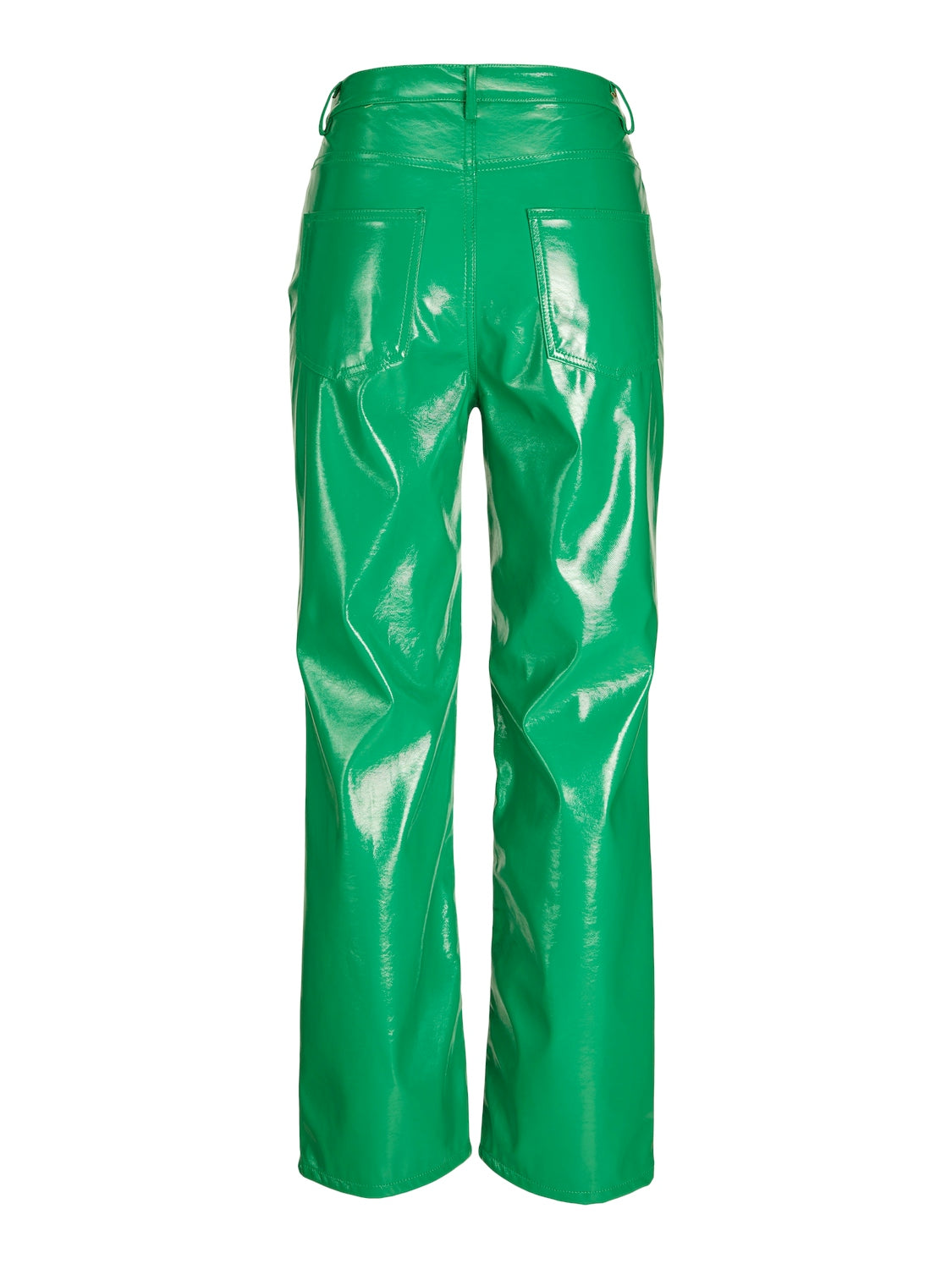 KENYA HW STRAIGHT FAUX LTH PANT - Best clothes.