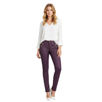 OLIVIA ZIP COATED PANT