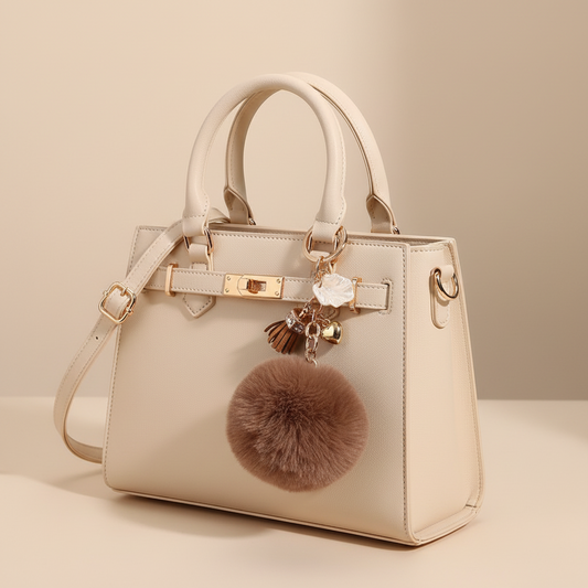 VÄSKPYNT MED POMPOM