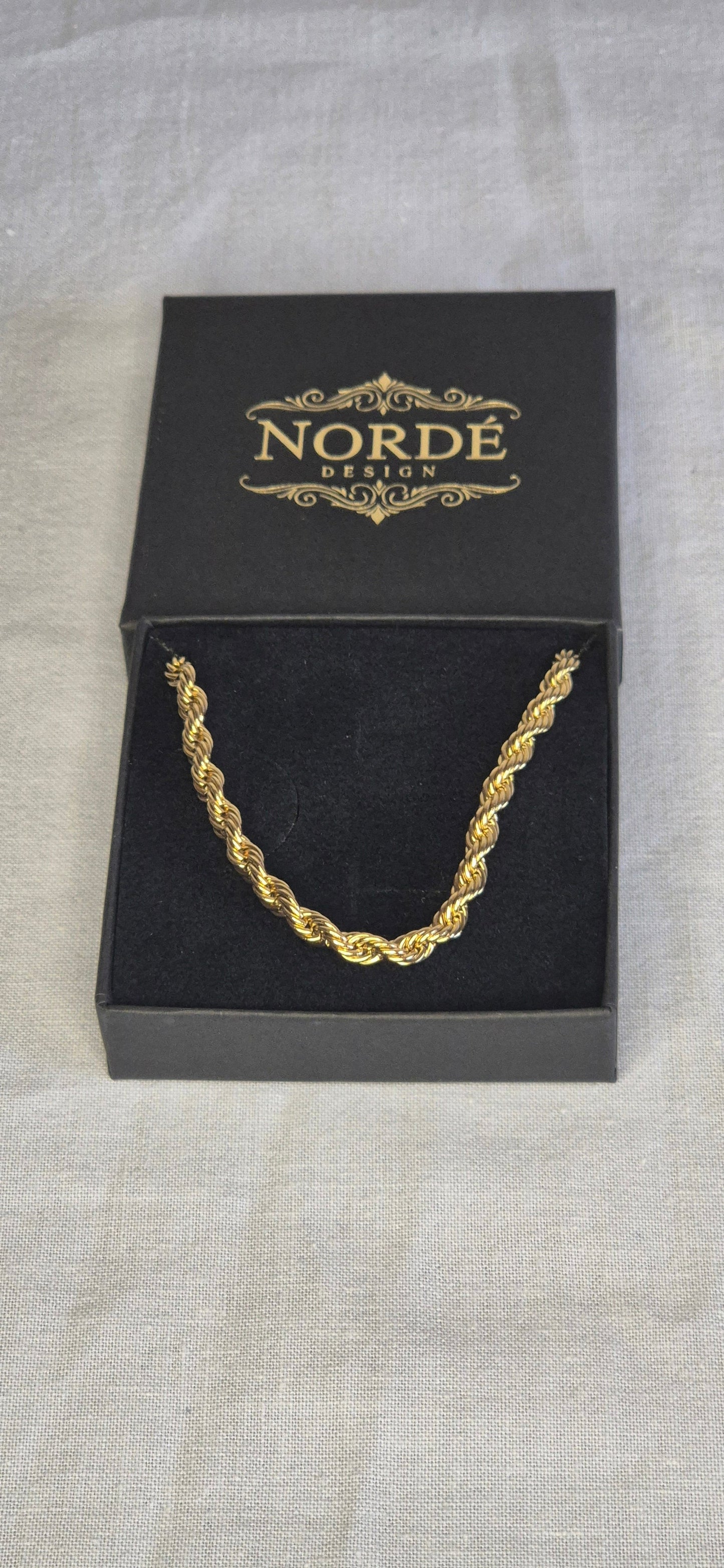 Borealis Rope Men's Necklace Gold