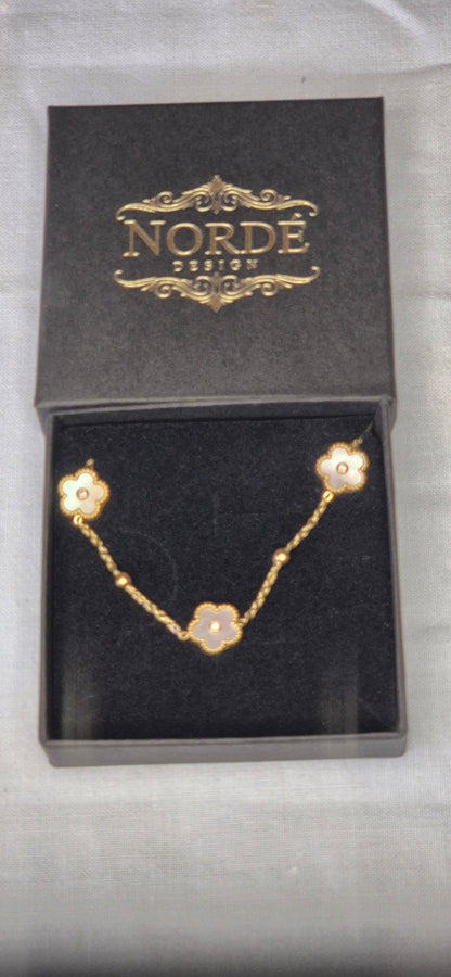 Blumenarmband Gold Damen