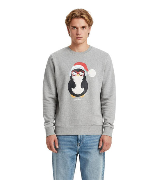 SWEATSHIRT MIT RUNDHALSAUSSCHNITT