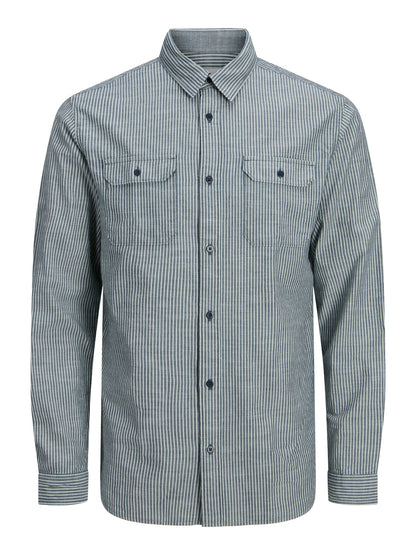 SPORTY STRIPE MIX SHIRT LS - BEST CLOTHES