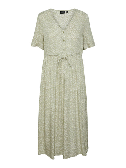 TALA SS STRING TIE MIDI DRESS - Best clothes.