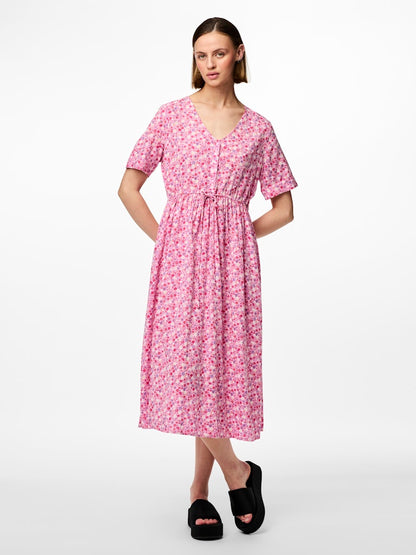 TALA SS STRING TIE MIDI DRESS - Best clothes.