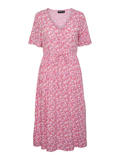 TALA SS STRING TIE MIDI DRESS - Best clothes.