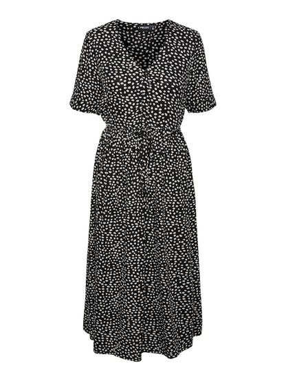 TALA SS STRING TIE MIDI DRESS - Best clothes.