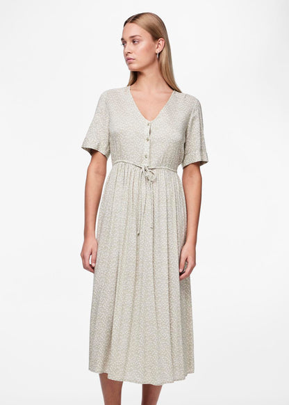 TALA SS STRING TIE MIDI DRESS - Best clothes.
