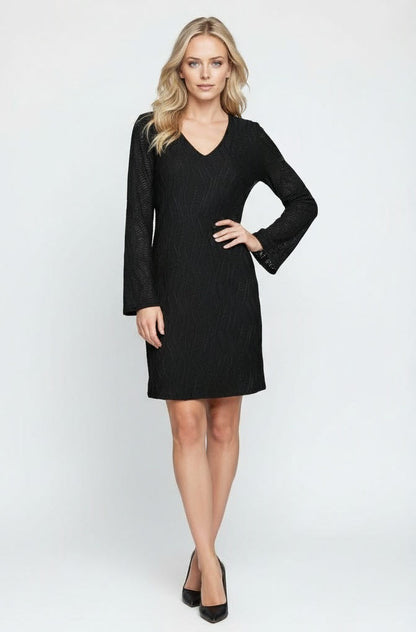 VIVA LS V-NECK DRESS